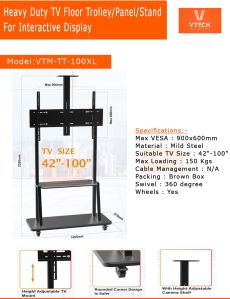 Interactive Panel Floor Mount Stand