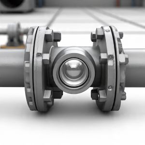 2 Piece Flange End Hollow Ball Valve