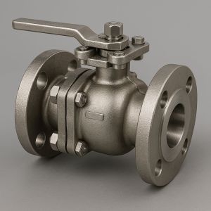 2 Piece Flange End Solid Ball Valve