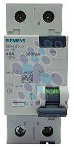 40 A Siemens 5SV4742 Double Pole RCCB