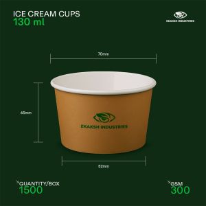130ml Paper Ice Cream Cup
