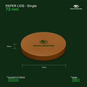 73mm Flat Plastic Lid