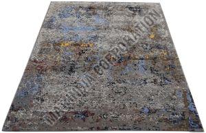 Designer Hand Knotted Woolen Silk Carpet