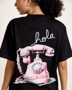 Ladies Hello Round Neck T-Shirts