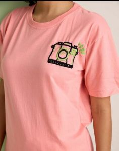 Ladies No Photo Round Neck T-Shirts