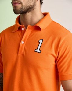 Mens Orange Polo T-Shirts