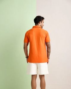 Mens Orange Polo T-Shirts