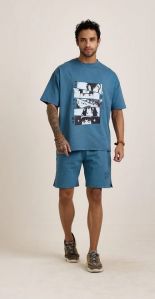 Mens Dark Blue Co Ord Set