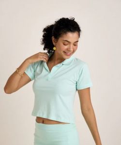 Ladies Blue Polo T-Shirts