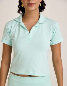 Ladies Blue Polo T-Shirts