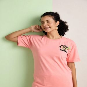 Ladies No Photo Round Neck T-Shirts