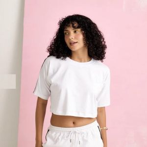 Ladies White Crop Top
