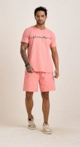 Mens Pink Co Ord Set