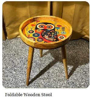Wooden Folding Stool