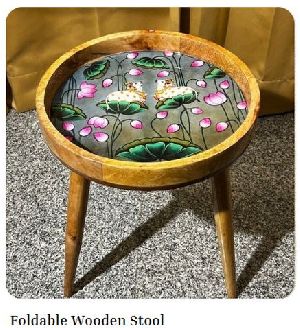 Wooden Folding Stool