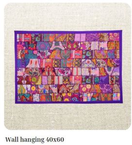 Heavy Moti Hand Embroidery Wall Hanging