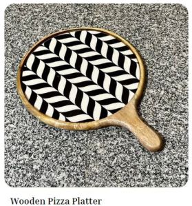 Wooden Pizza Plate