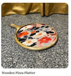Wooden Pizza Plate