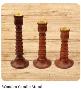 Wooden Candle Stand