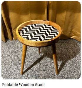 Wooden Folding Stool