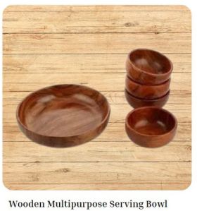 Wooden Multipurpose Serving Bowl