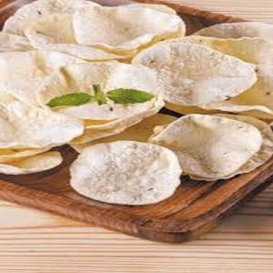 Homemade Plain Rice Papad
