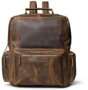 AB01 Anfaal Classic Premium Leather Backpack