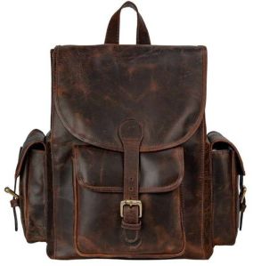 AB04 Anfaal Compact Premium Leather Backpack