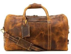 AD04 Anfaal Premium Leather Duffle Bag