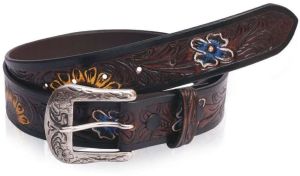 AI/006 Executive Tan Belt with Sleek Buckle