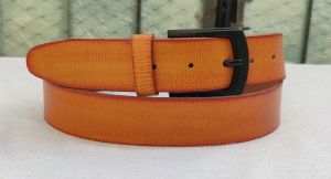 AI/010 Bold Yellow Casual Leather Belt