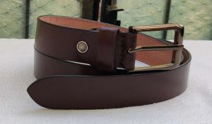 AI/012 Formal Brown Belt with Gunmetal Buckle