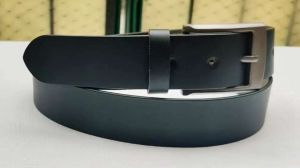 AI/017 Formal Black Smooth Leather Belt