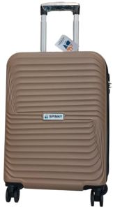 Brown ABS Trolley Bag