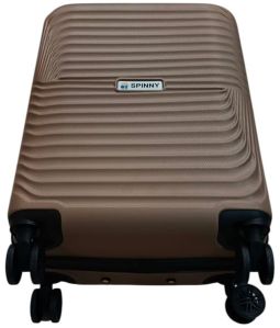 Brown ABS Trolley Bag