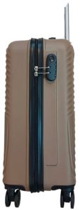 Brown ABS Trolley Bag