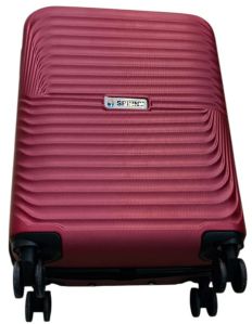 Mahroon ABS Luggage Trolley Bag