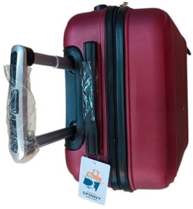 Mahroon ABS Luggage Trolley Bag