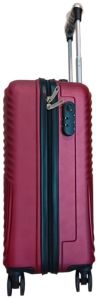 Mahroon ABS Luggage Trolley Bag
