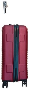 Mahroon ABS Luggage Trolley Bag