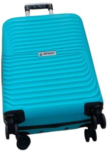 Teal ABS Luggage Trolley Bag