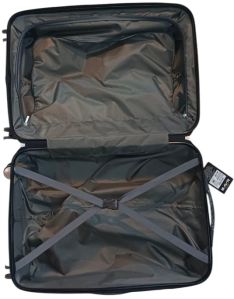 Black ABS Luggage Trolley Bag
