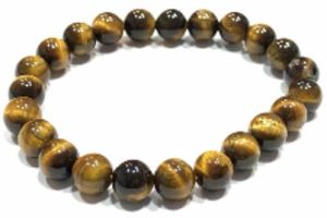 Tiger Eye Round Beads Bracelet