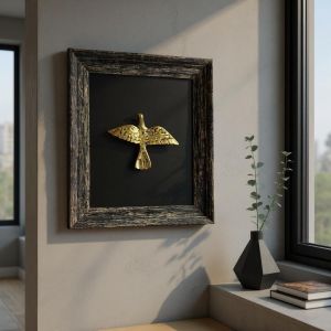 Brass Love Birds Swan Set