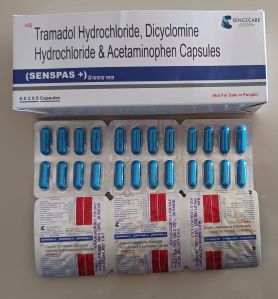 Tramadol Hydrochloride, Dicyclomine Hydrochloride & Acetaminophen Capsules