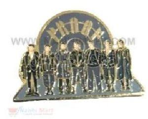 Brass BTS Enamel Lapel Pin