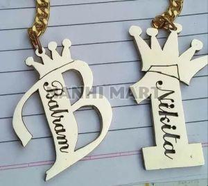 Brass Polished Customised Keychain