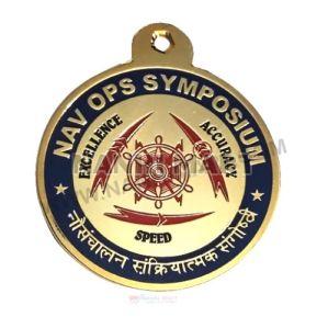 Brass Round Customised Keychain