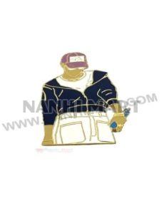 Brass BTS Enamel Lapel Pin
