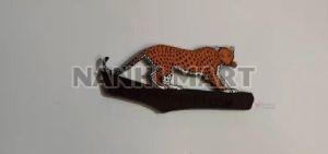 Brass Leopard Lapel Pin
